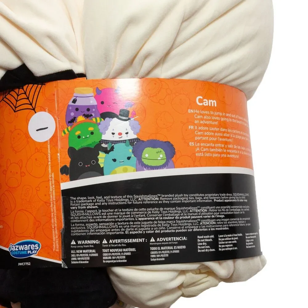 Squishmallows Cam the Calico Cat Costume Kids One Size Fits Most 6+ Jazwares